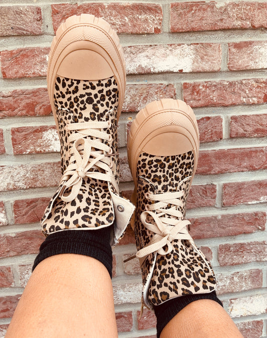 Bottines léopard