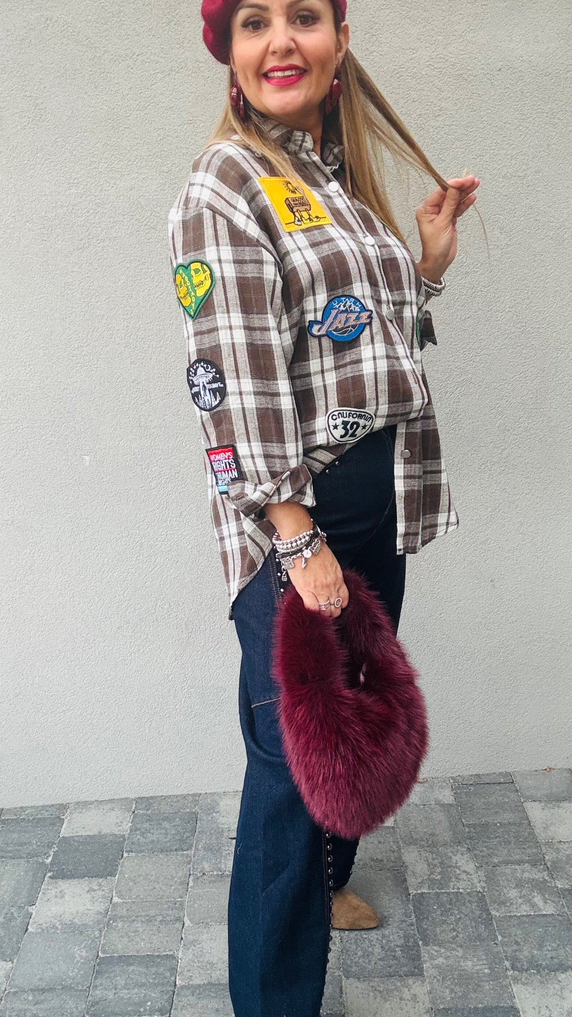 Chemise choco avec écusson