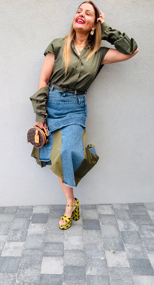 Jupe en jeans TU (36-38)