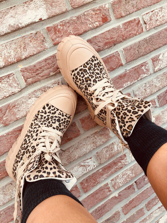 Bottines léopard
