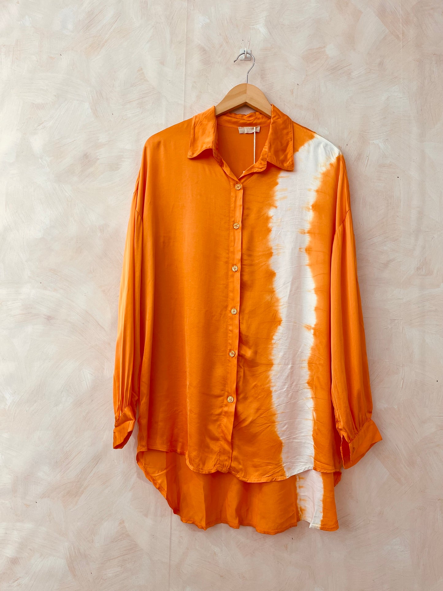 Chemise orange satin TU