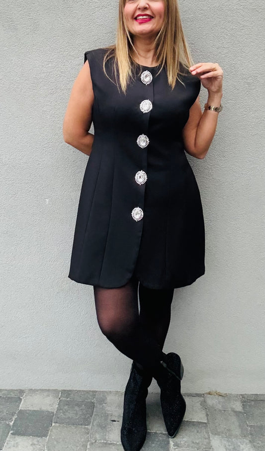 Robe bijoux noir