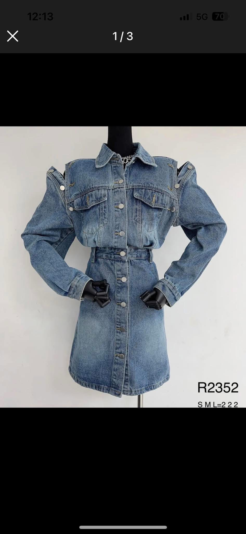 Robe en jeans