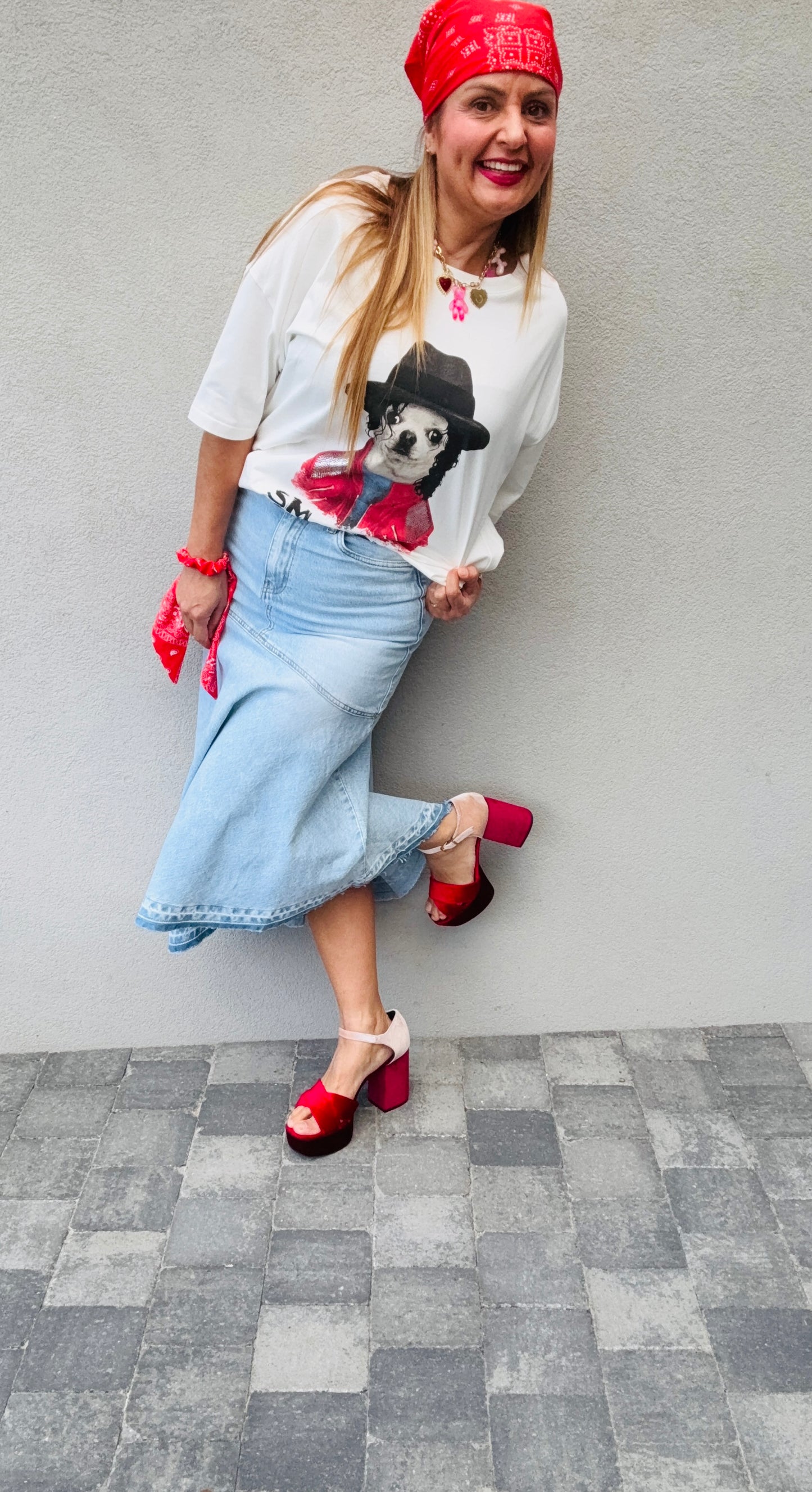 Jupe en jeans asymétrique