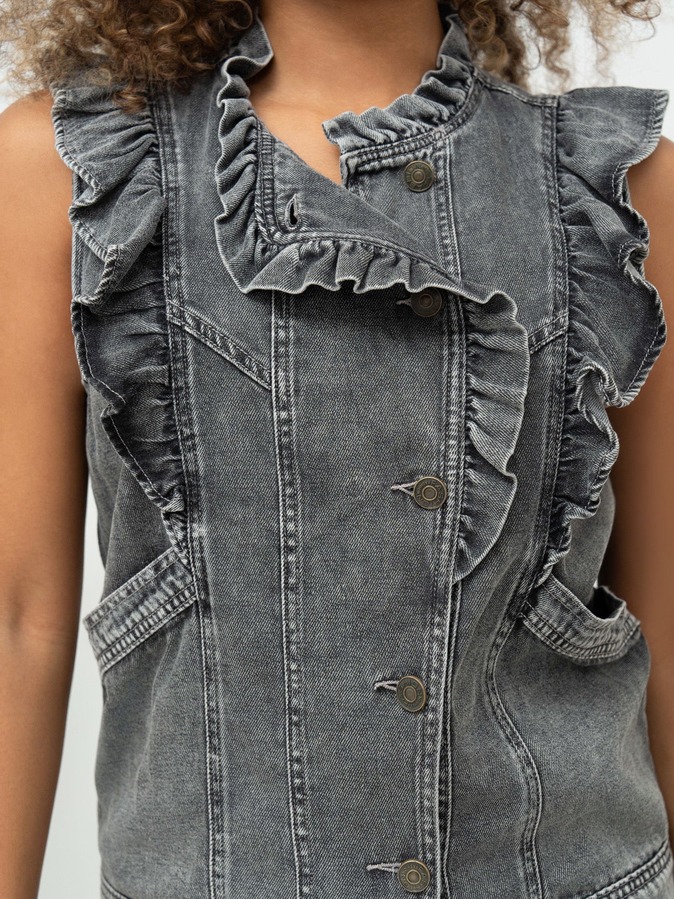 Veste sans manches jeans