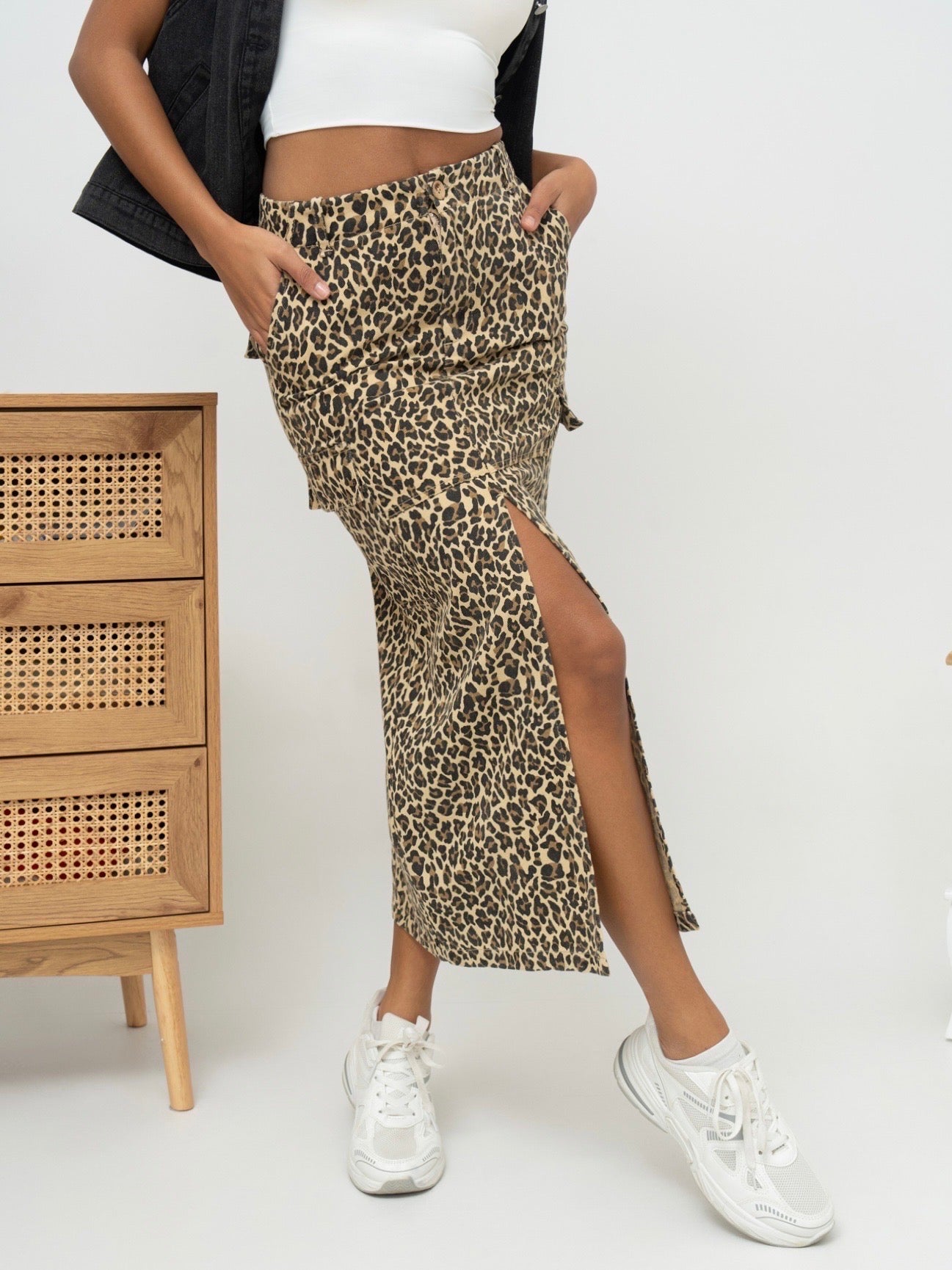 Jupe léopard