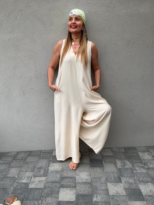 combinaison beige