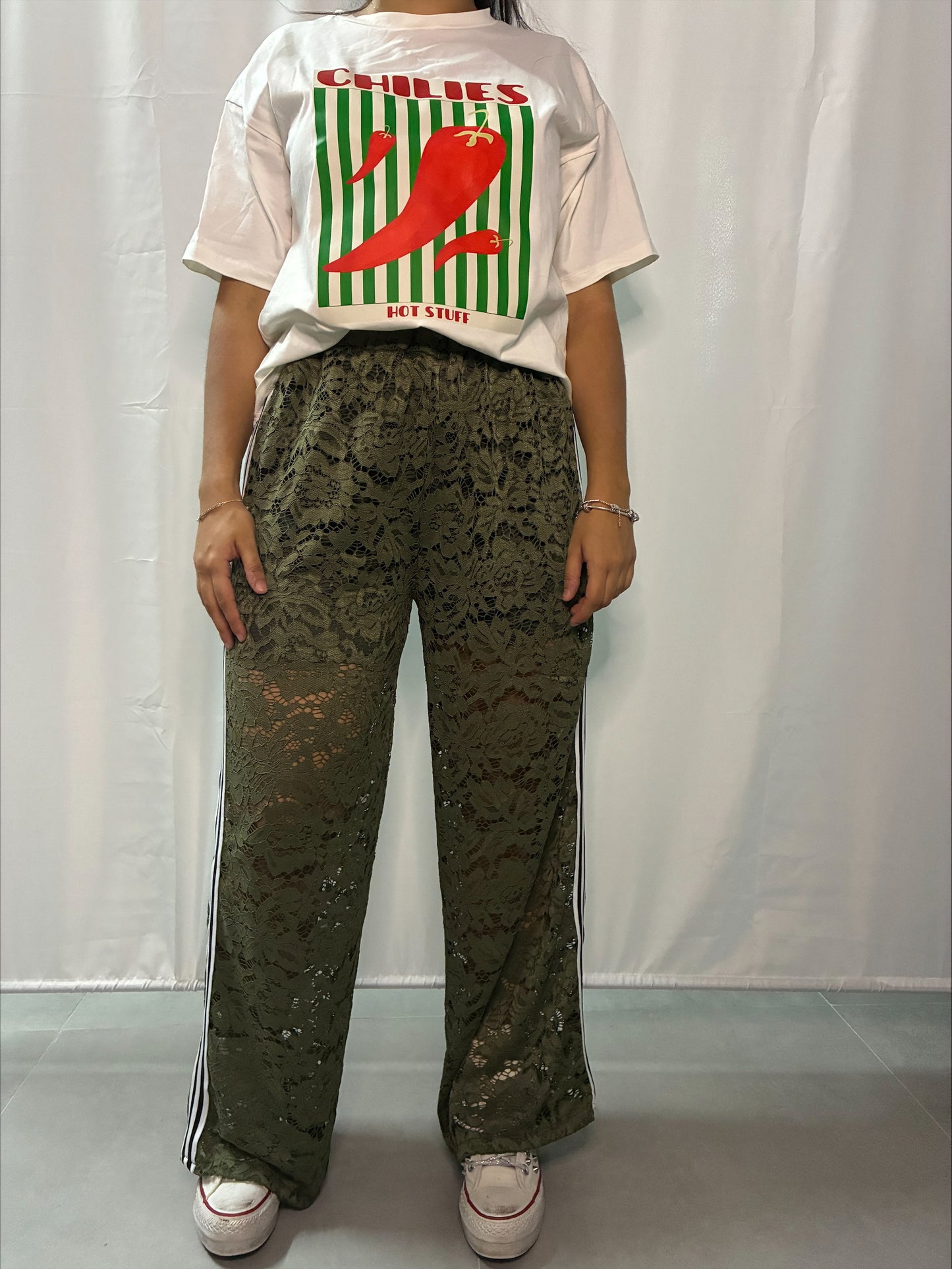 Pantalon dentelle