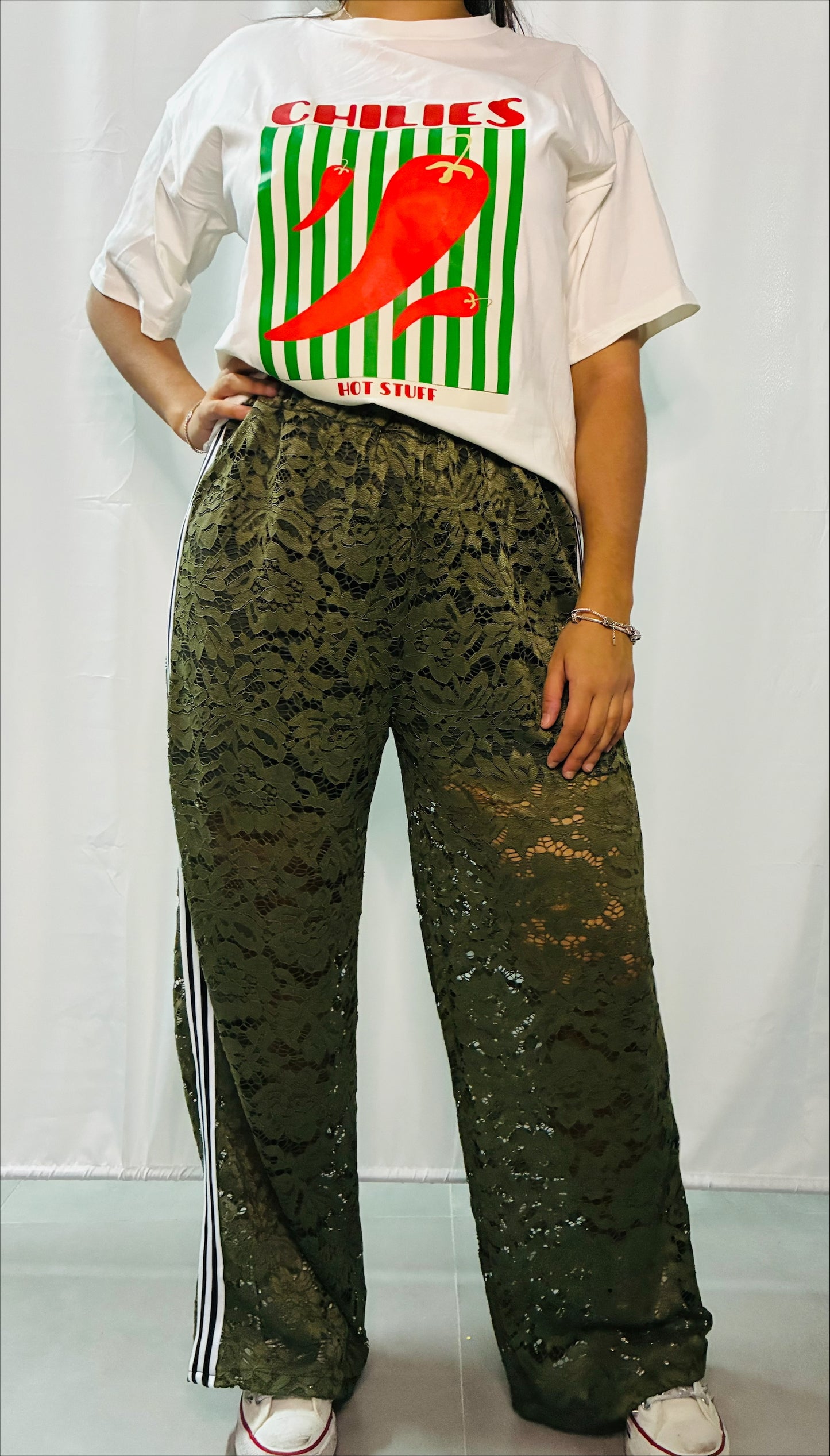Pantalon dentelle